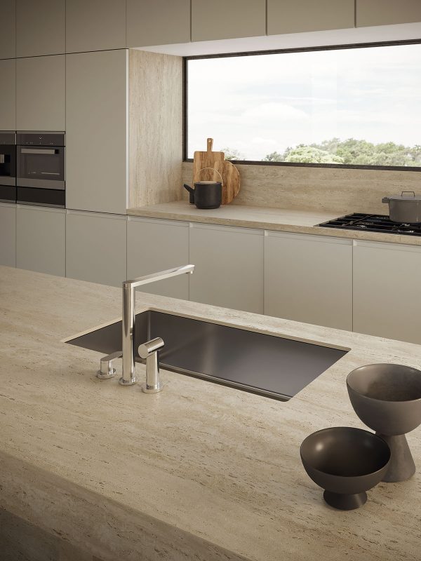 Atlas Plan Travertino Sand 12mm Porselen Tezgah