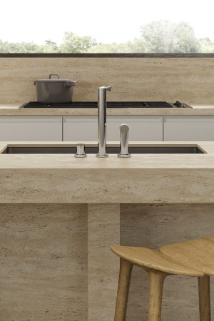 Atlas Plan Travertino Sand 12mm Porselen Tezgah