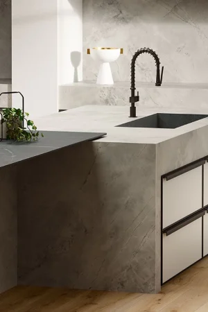 Atlas Plan White Cloud 12mm Porselen Tezgah