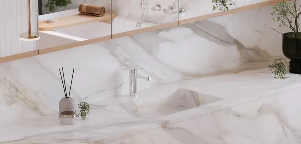 BiqSlab Calacatta Borghini Porselen Tezgah