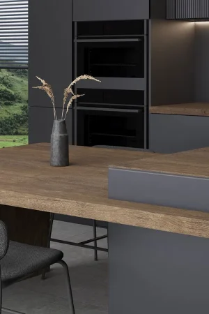 BiqSlab Ebony Porselen Tezgah