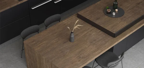 BiqSlab Ebony Porselen Tezgah