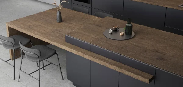 BiqSlab Ebony Porselen Tezgah