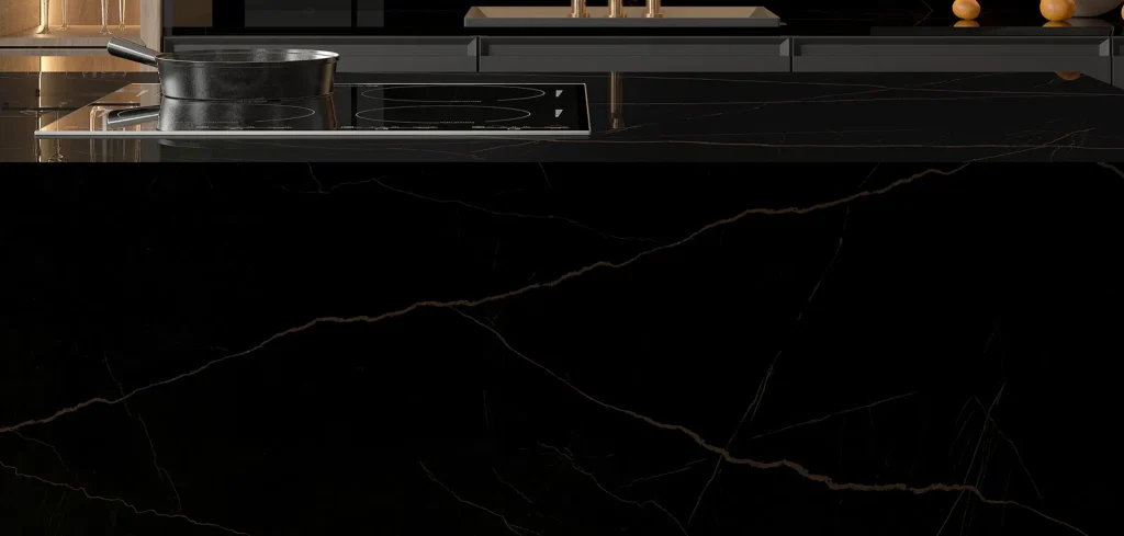 BiqSlab Elegant Black Porselen Tezgah