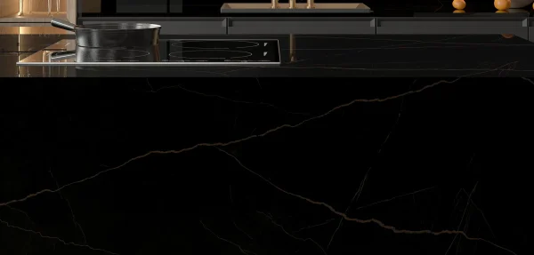 BiqSlab Elegant Black Porselen Tezgah