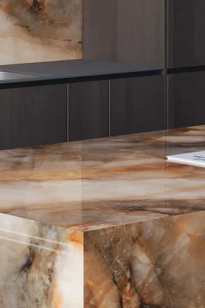 BiqSlab Golden Dust Porselen Tezgah