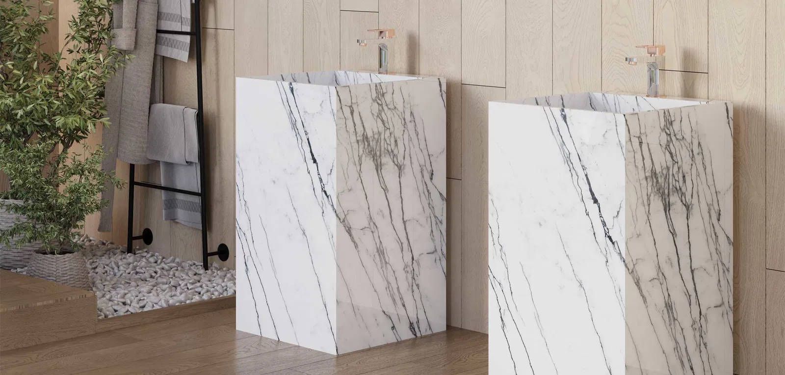 BiqSlab Greylac Porselen Tezgah