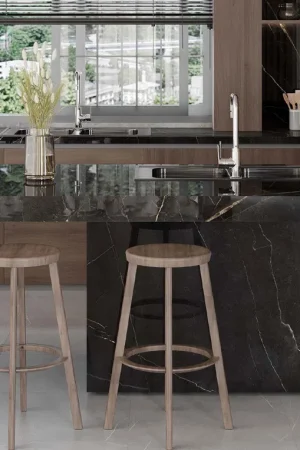 BiqSlab Marron Glace Porselen Tezgah