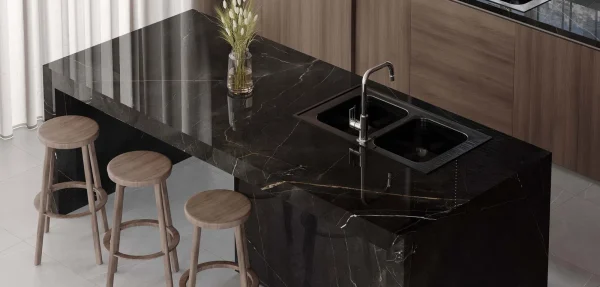 BiqSlab Marron Glace Porselen Tezgah