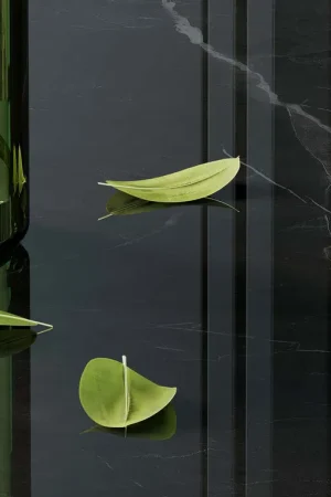 BiqSlab Noir Blanc Porselen Tezgah