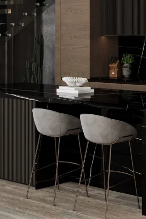 BiqSlab Sahara Noir Porselen Tezgah