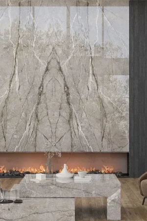 BiqSlab Silver Root Porselen Tezgah