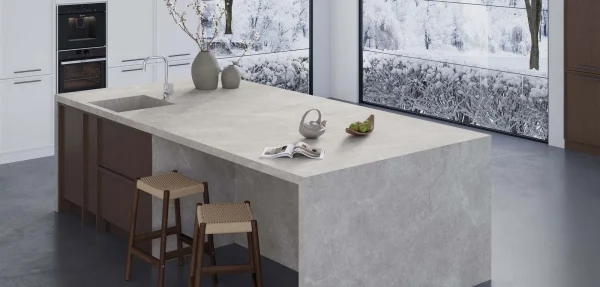 BiqSlab Tundra Grey Porselen Tezgah