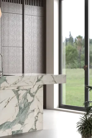 BiqSlab Verde Luna Porselen Tezgah