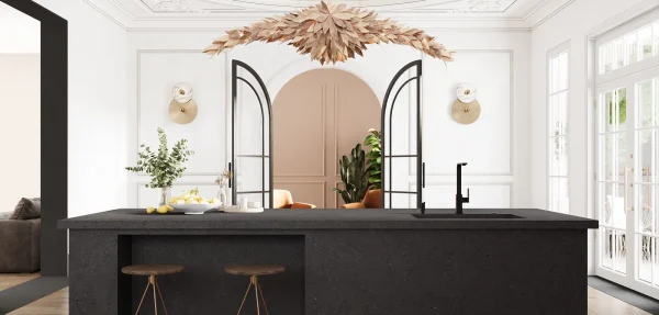 Biqslab Argento Nero Porselen Tezgah