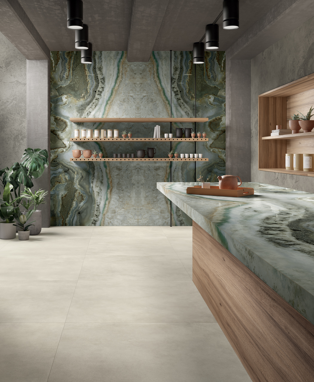 Fondovalle Agate Crystal Jade | Porselen Mutfak Tezgahı