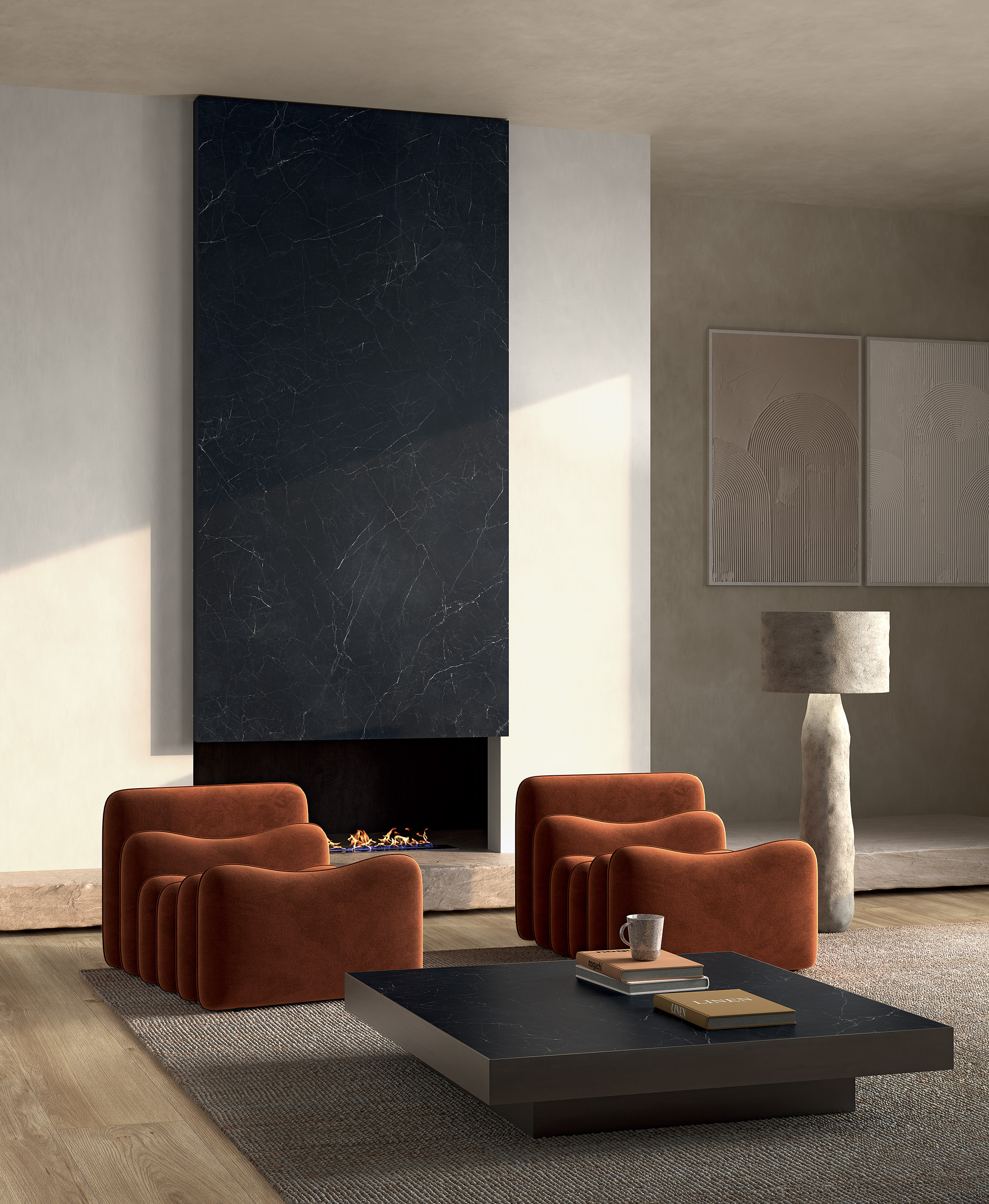 Fondovalle Black Pearl | Porselen Mutfak Tezgahı