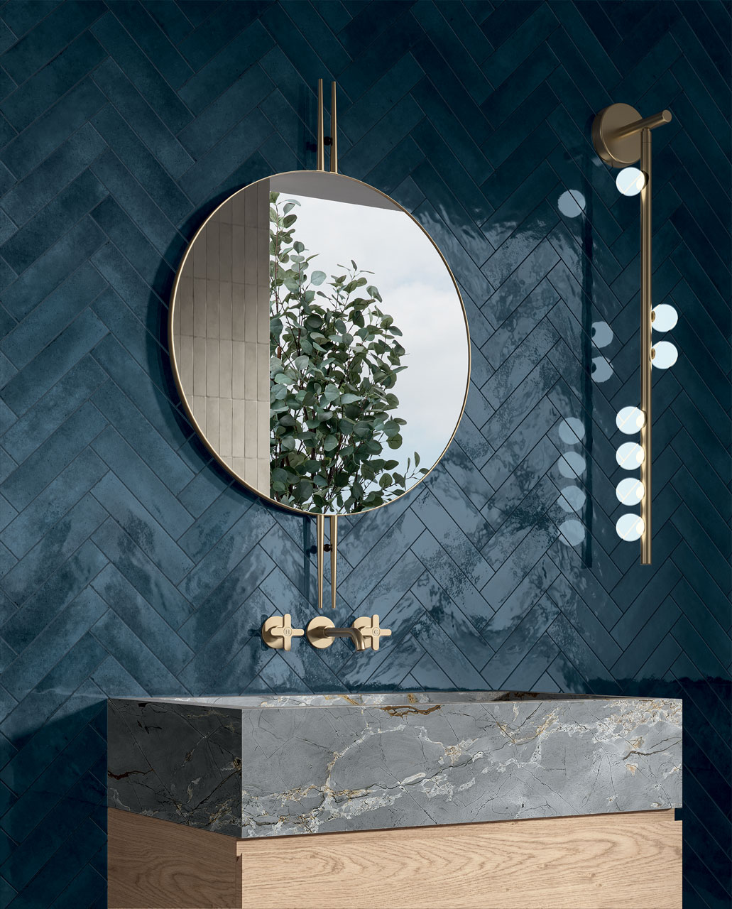 Fondovalle Blue Roma | Porselen Mutfak Tezgahı