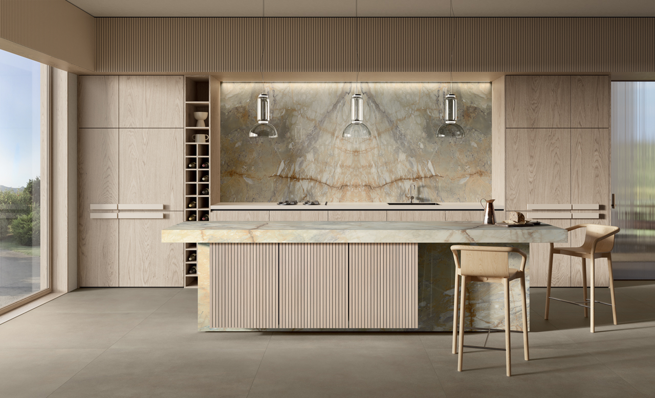 Fondovalle Breccia Van Gogh | Porselen Mutfak Tezgahı - Görsel 4