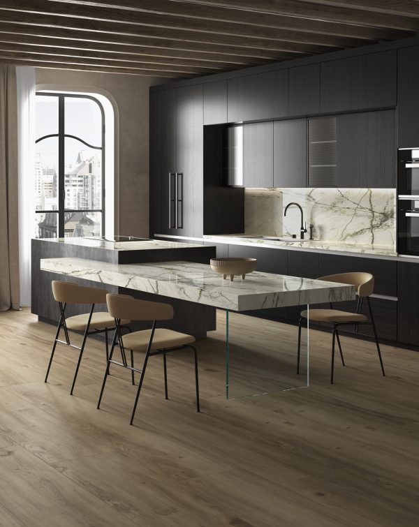 Fondovalle Calacatta Green | Porselen Mutfak Tezgahı