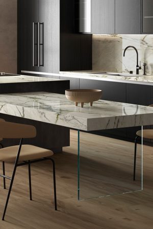 Fondovalle Calacatta Green | Porselen Mutfak Tezgahı