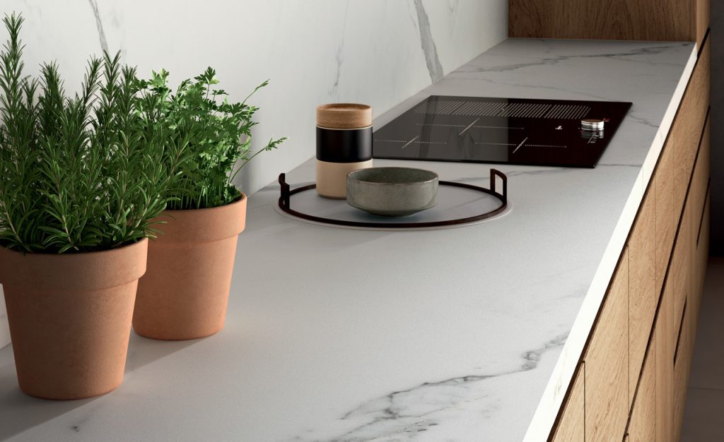 Fondovalle Calacatta White | Porselen Mutfak Tezgahı