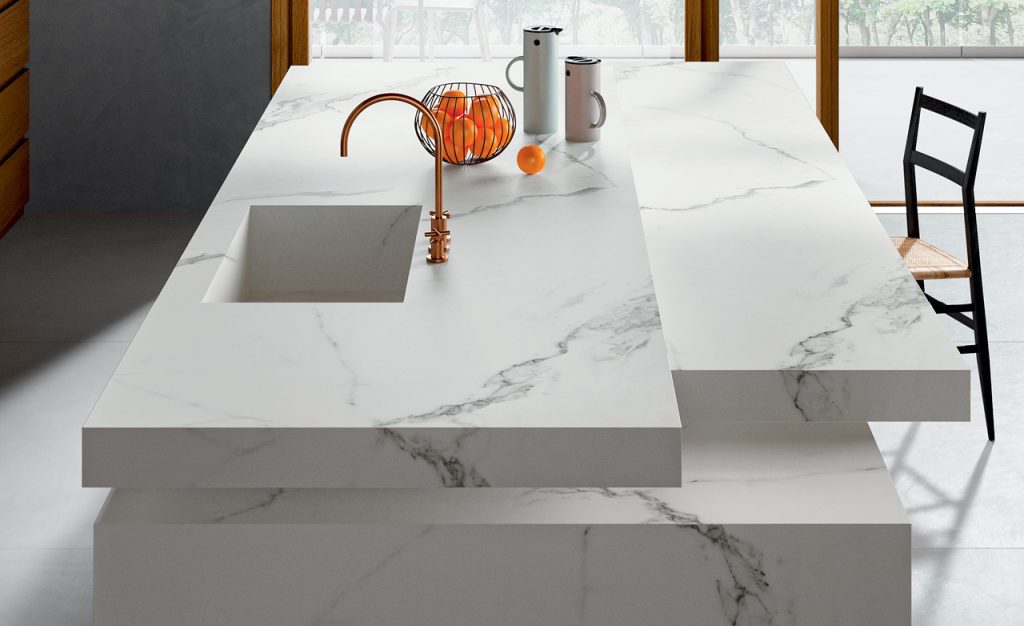 Fondovalle Calacatta White | Porselen Mutfak Tezgahı