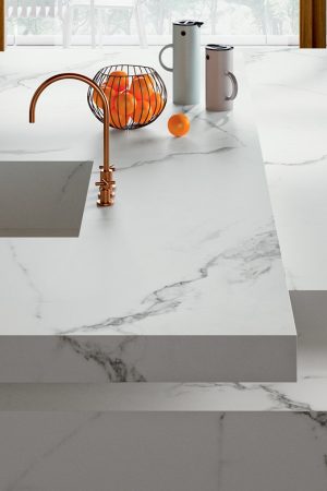 Fondovalle Calacatta White | Porselen Mutfak Tezgahı