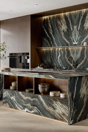 Fondovalle Fantasy Dark | Porselen Mutfak Tezgahı