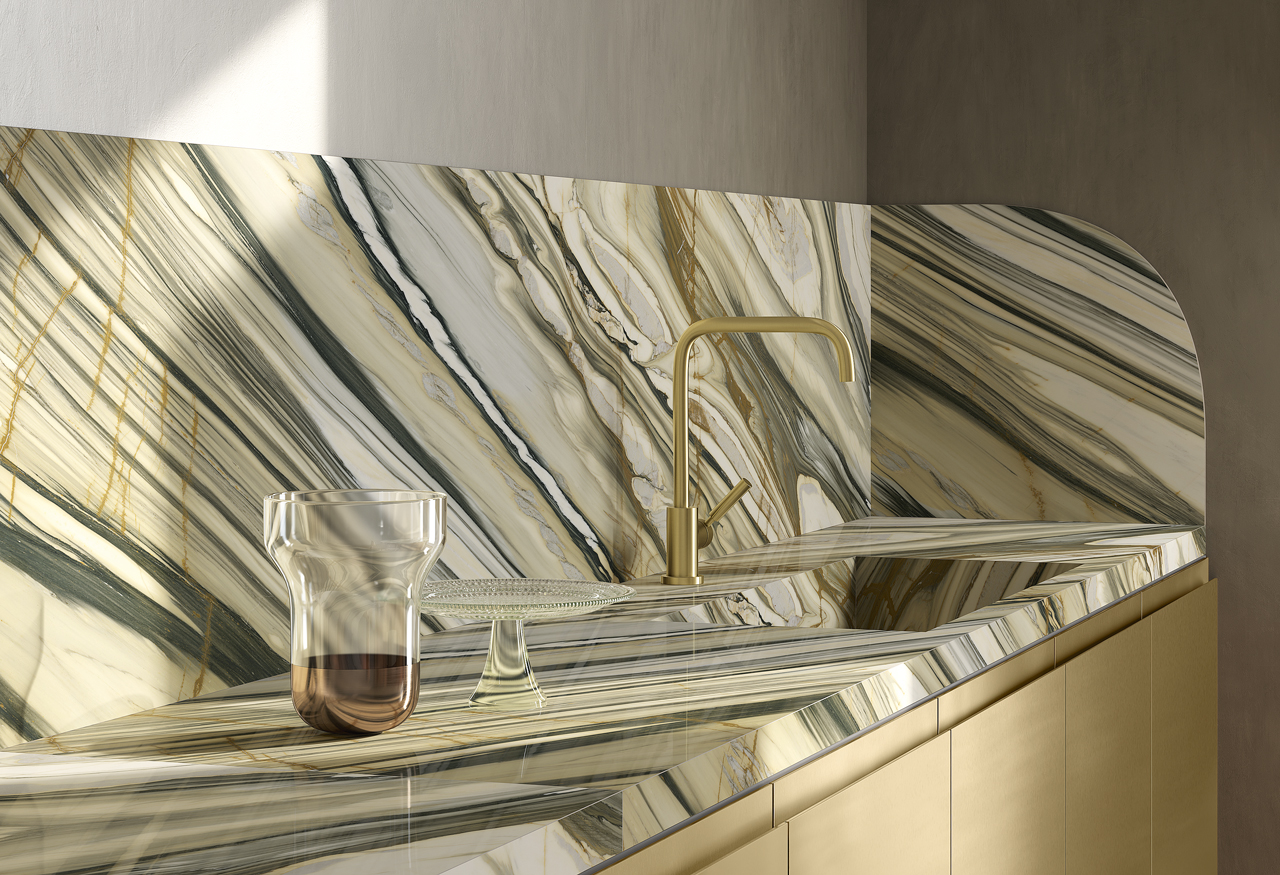 Fondovalle Luxury Gold | Porselen Mutfak Tezgahı