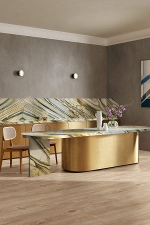 Fondovalle Luxury Gold | Porselen Mutfak Tezgahı