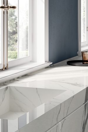 Fondovalle Statuario Extra | Porselen Mutfak Tezgahı