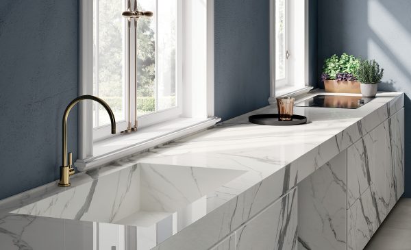 Fondovalle Statuario Extra | Porselen Mutfak Tezgahı