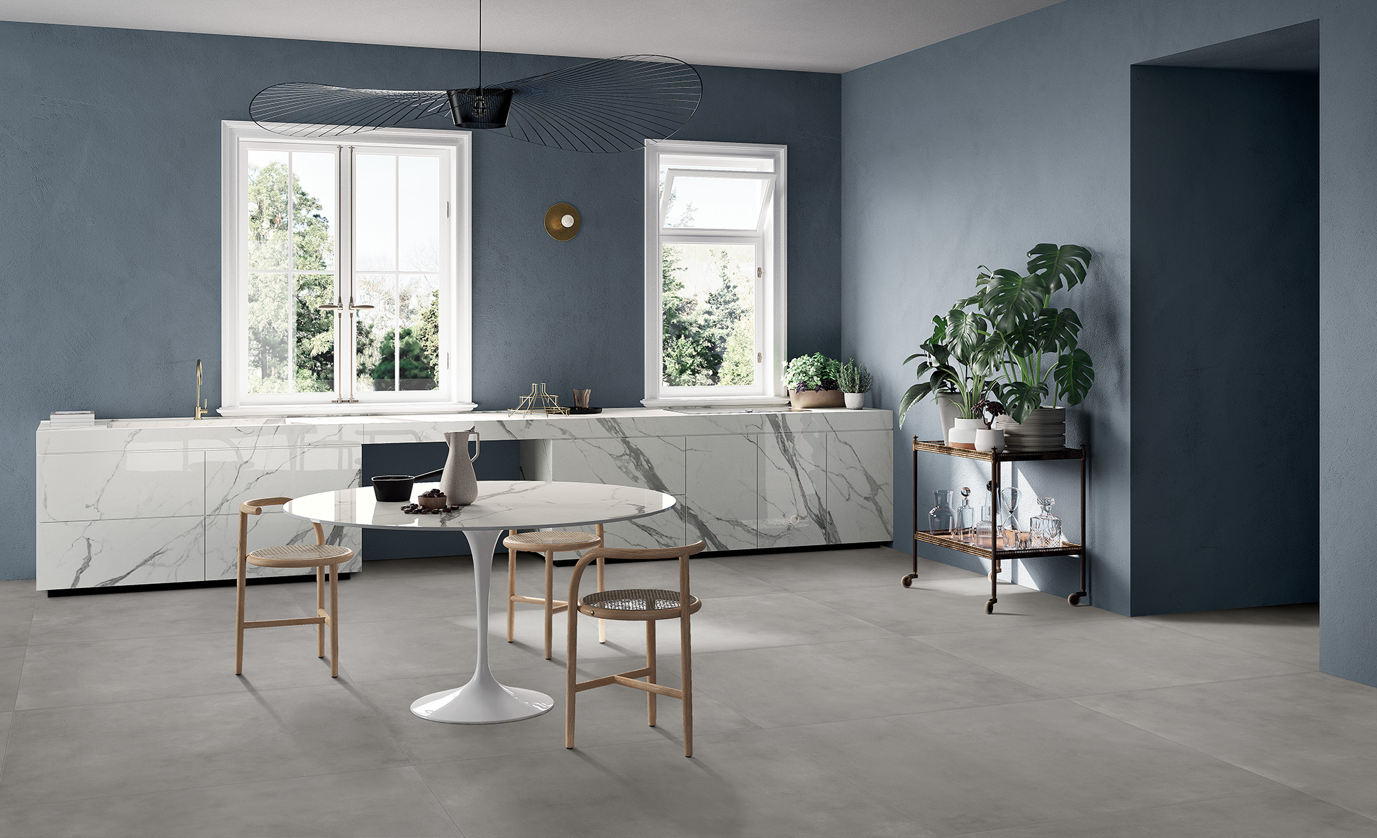 Fondovalle Statuario Extra | Porselen Mutfak Tezgahı