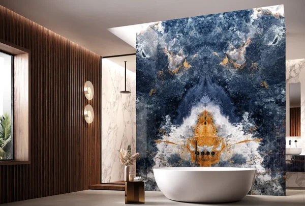 Infinity Ocean Blue 12mm Porselen Tezgah