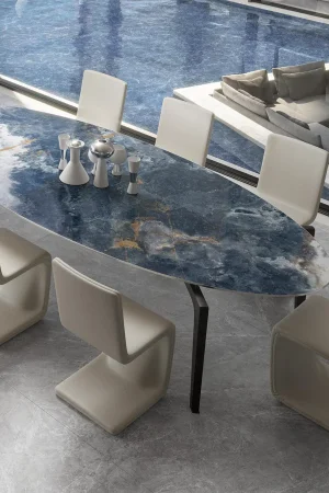 Infinity Ocean Blue 12mm Porselen Tezgah