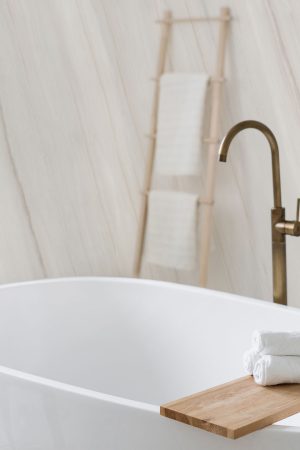 Lamar Bianco Lasa Porselen Tezgah