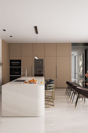 Lamar Bianco Lasa Porselen Tezgah