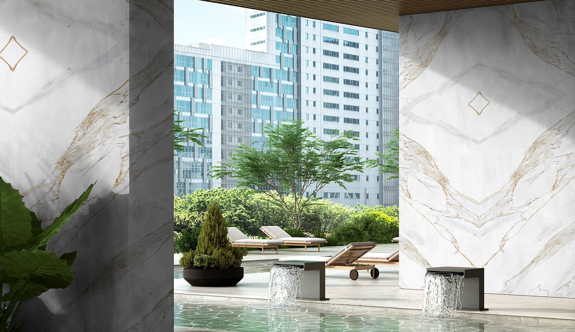 Lamar Calacatta Borghini Porselen Tezgah