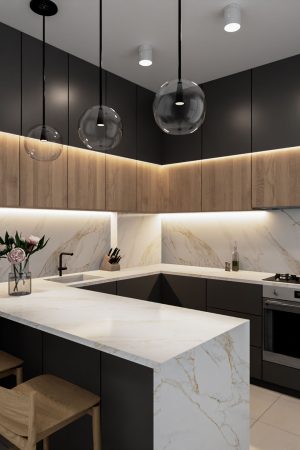 Lamar Calacatta Borghini Porselen Tezgah