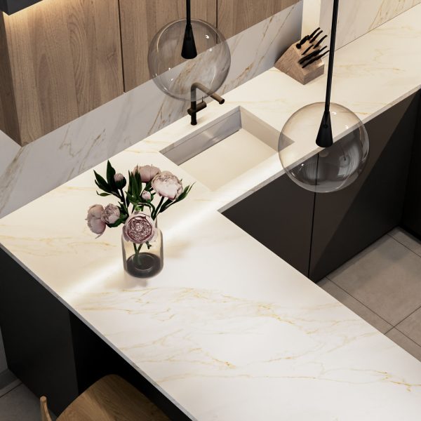 Lamar Calacatta Borghini Porselen Tezgah