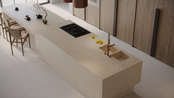 Lamar Crema Nova Porselen Tezgah