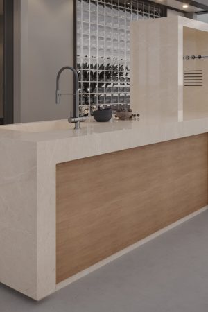 Lamar Crema Nova Porselen Tezgah