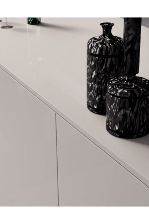 Lamar Crystal White Porselen Tezgah