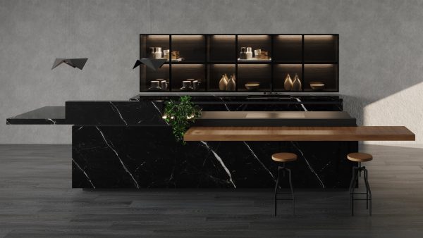 Lamar Marquina Porselen Tezgah