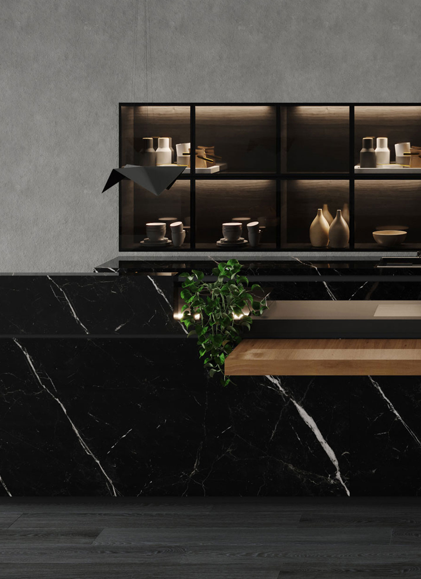 Lamar Marquina Porselen Tezgah