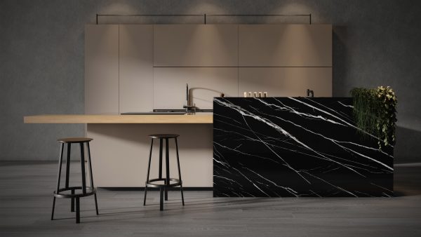 Lamar Marquina Venato Porselen Tezgah