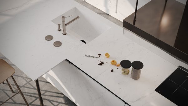 Lamar Moon Grey Porselen Tezgah