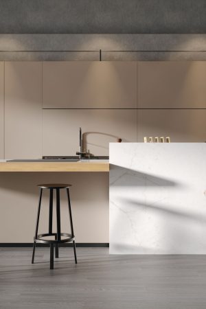 Lamar Moon White Porselen Tezgah