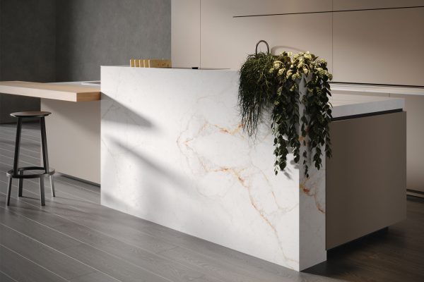 Lamar Moon White Porselen Tezgah